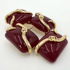 Chanel Brooch CC Logo Gripoix Color Stone Gold — view 3