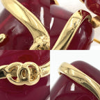 Chanel Brooch CC Logo Gripoix Color Stone Gold — view 5