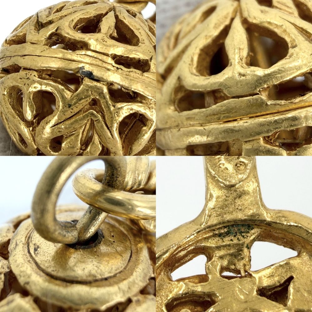 Chanel Necklace CC Logo Long Gold Plated — view 5