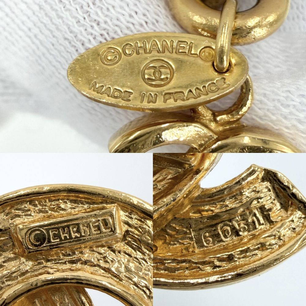 Chanel Belt Quilted Chain CC Logo Vintage Gold Plated — view 3