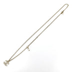 Chanel Necklace CC Logo Rhinestone Faux Pearl Gold — view 6