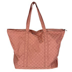 Gucci Tote Eco GG Pattern Shoulder Bag Nylon Pink Silver — view 2