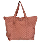 Gucci Tote Eco GG Pattern Shoulder Bag Nylon Pink Silver