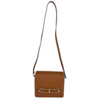 Hermes Shoulder Bag Roulis Sac Mini Crossbody Leather Brown Gold