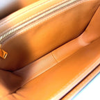Celine Shoulder Bag Teen Triomphe Crossbody White Brown Gold — view 4