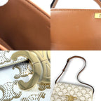 Celine Shoulder Bag Claude Triomphe White Gold — view 6