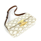 Celine Shoulder Bag Claude Triomphe White Gold — view 3