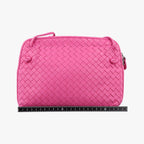 Bottega Veneta Nodini Intrecciato Rose Red Lambskin — view 2