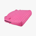 Bottega Veneta Nodini Intrecciato Rose Red Lambskin — view 7