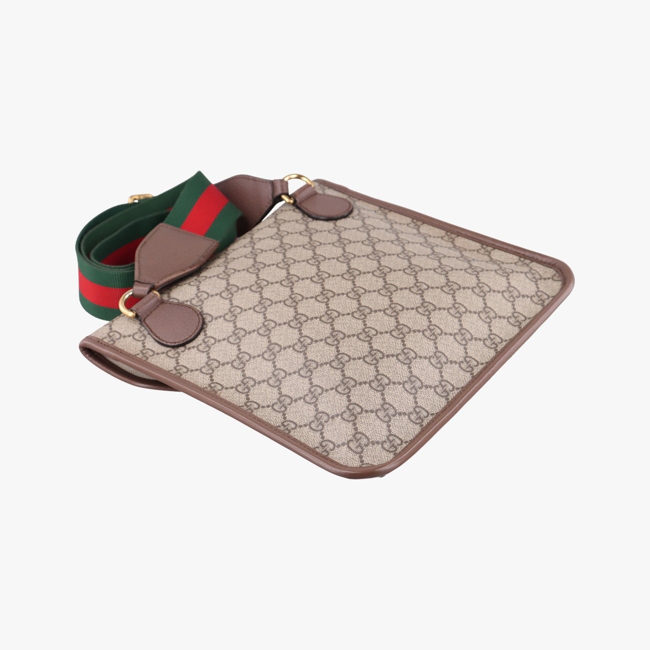 Gucci Neo Vintage GG Medium Messenger Beige Red Green Leather — view 7