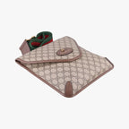 Gucci Neo Vintage GG Medium Messenger Beige Red Green Leather — view 5