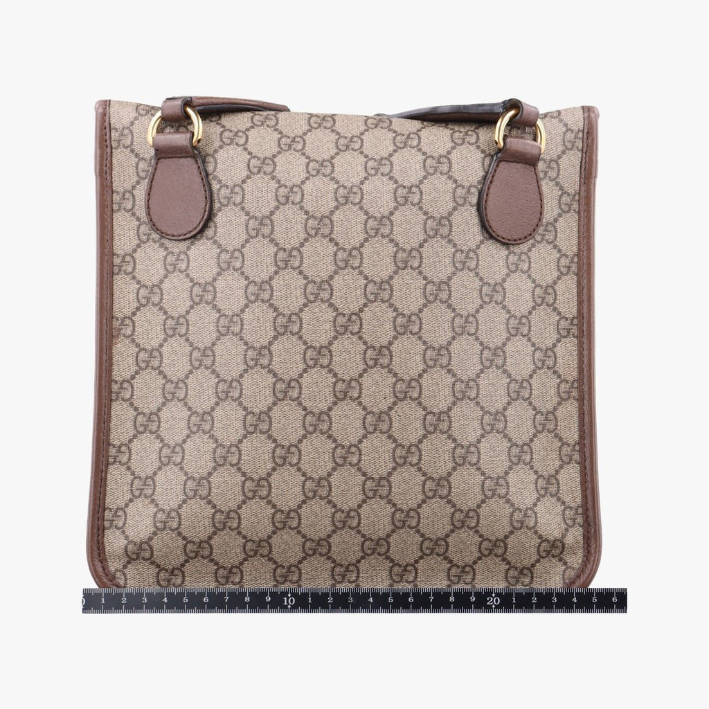 Gucci Neo Vintage GG Medium Messenger Beige Red Green Leather — view 2