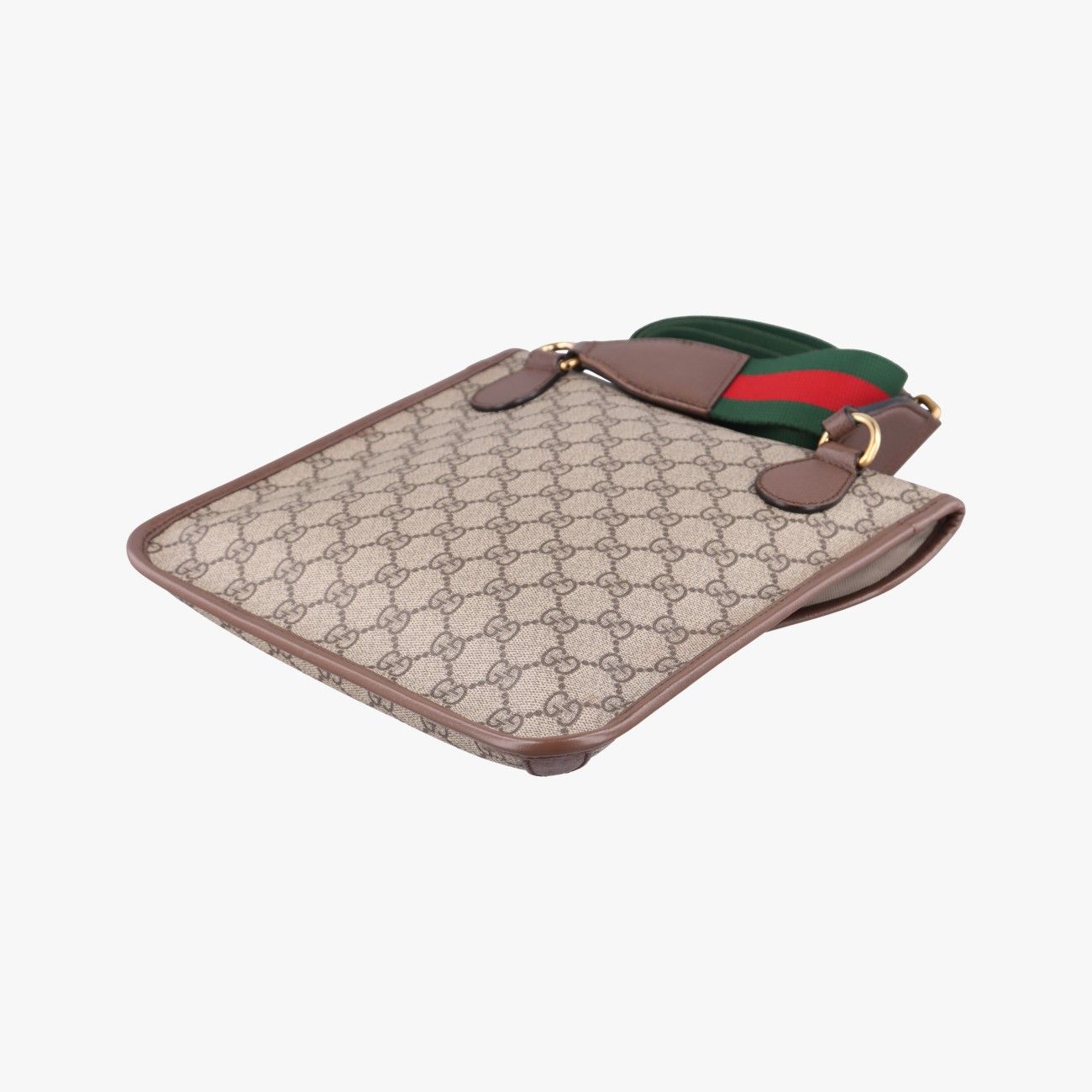 Gucci Neo Vintage GG Medium Messenger Beige Red Green Leather — view 6
