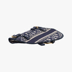 Dior Saddle Gray Navy Jacquard Shoulder Bag — view 7