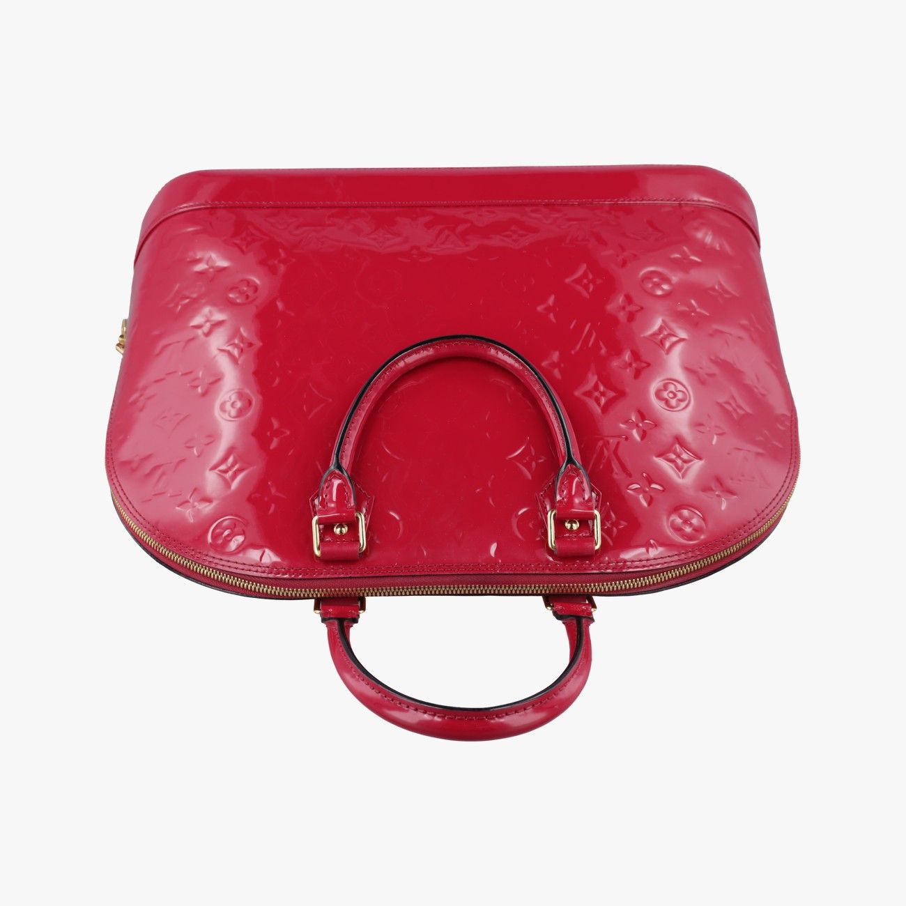 Louis Vuitton Alma GM Pomme D'amour Vernis Handbag — view 8