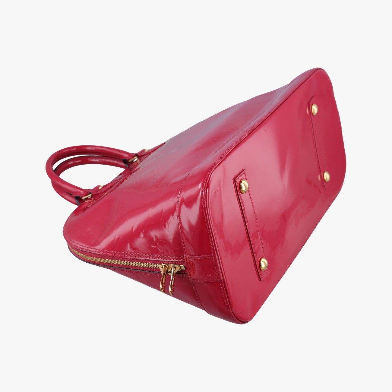 Louis Vuitton Alma GM Pomme D'amour Vernis Handbag — view 5