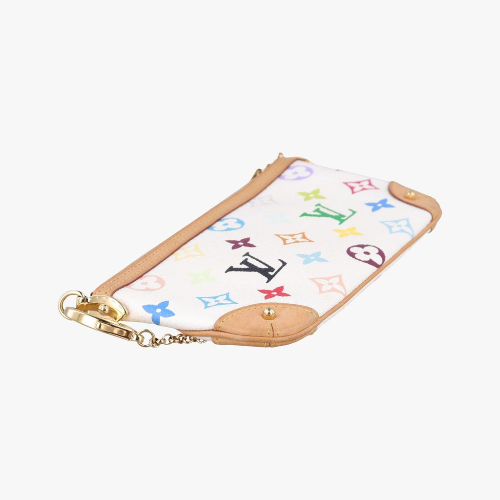 Louis Vuitton Pochette Mirror MM Blanc Monogram Multicolor — view 7