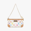 Louis Vuitton Pochette Mirror MM Blanc Monogram Multicolor