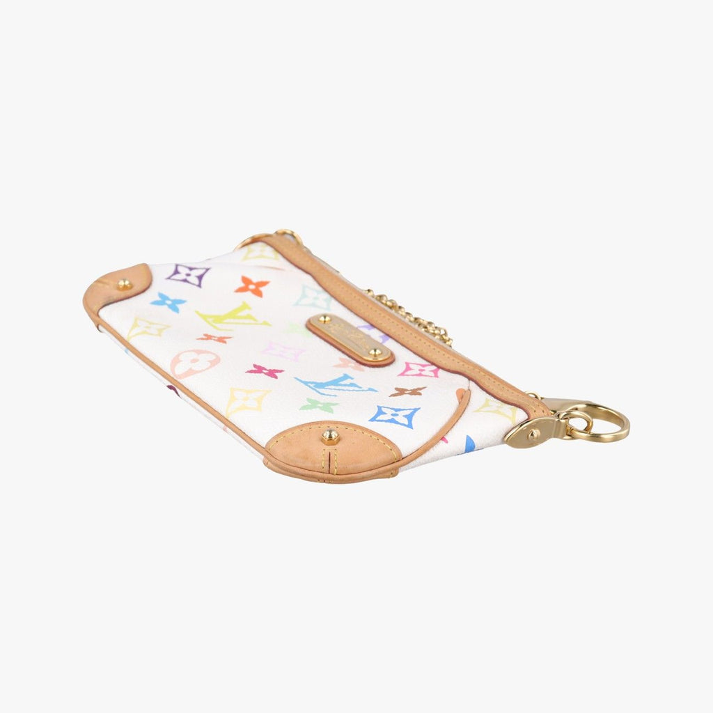 Louis Vuitton Pochette Mirror MM Blanc Monogram Multicolor — view 4