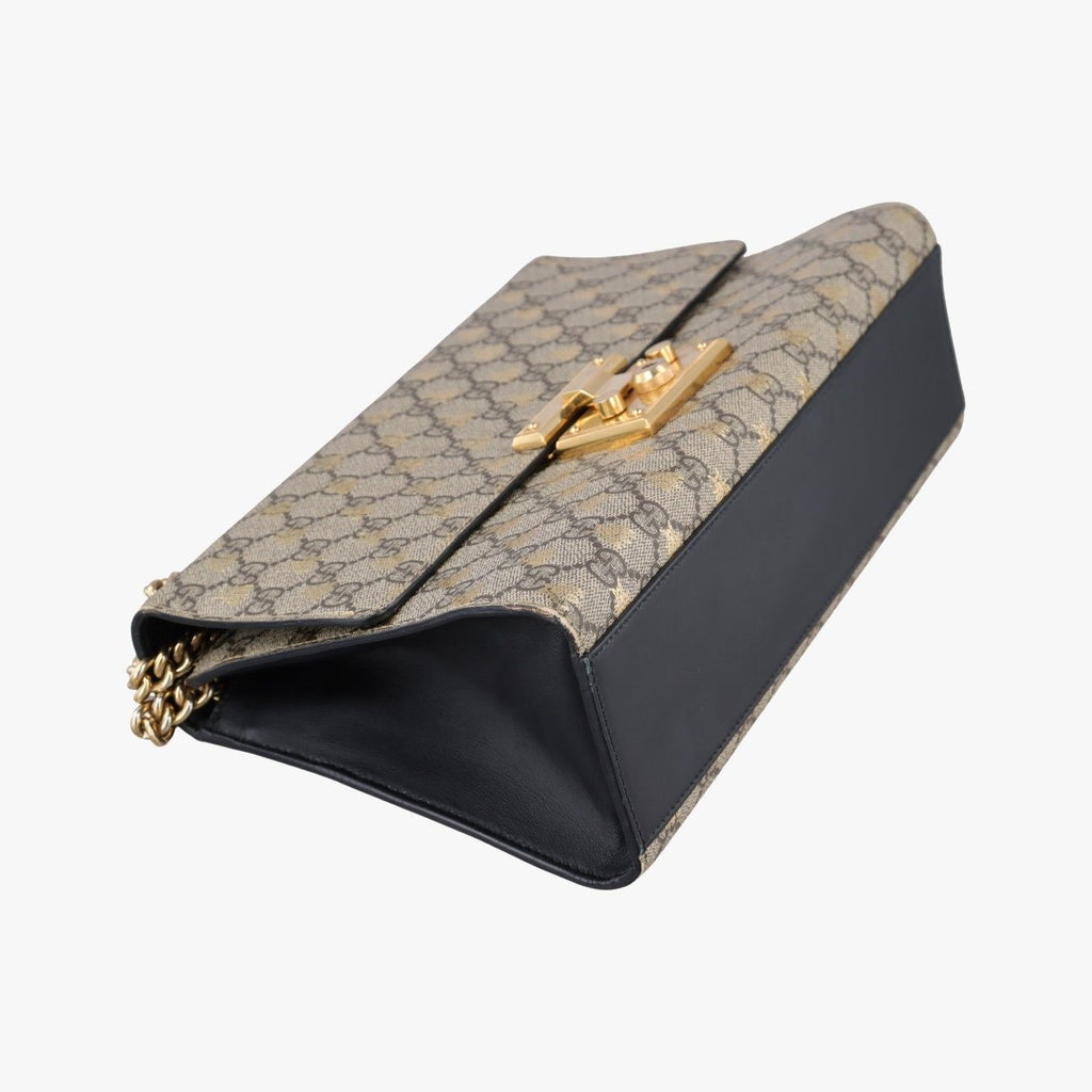 Gucci Padlock Beige Black Leather — view 5