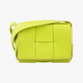Bottega Veneta Cassette Green Lambskin Shoulder Bag