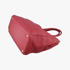 Prada Vitello Daino Top Handle Red Leather 25 — view 6