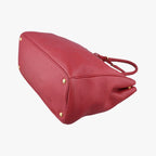 Prada Vitello Daino Top Handle Red Leather 25 — view 4