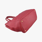 Prada Vitello Daino Top Handle Red Leather 25 — view 7