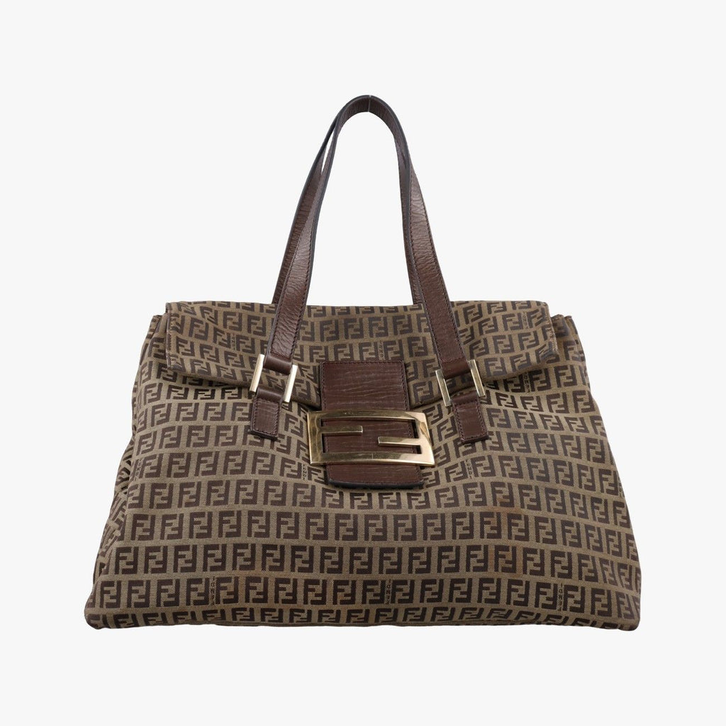 Fendi Zucchino Brown Canvas