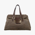 Fendi Zucchino Brown Canvas