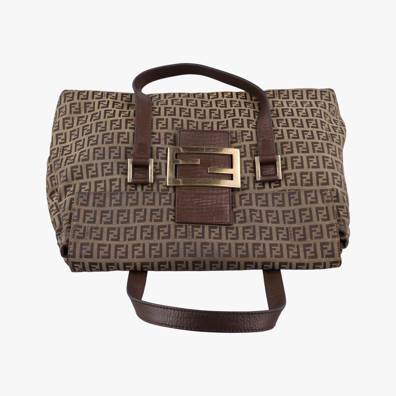 Fendi Zucchino Brown Canvas — view 8