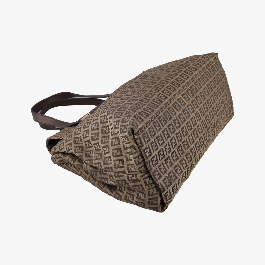 Fendi Zucchino Brown Canvas — view 7