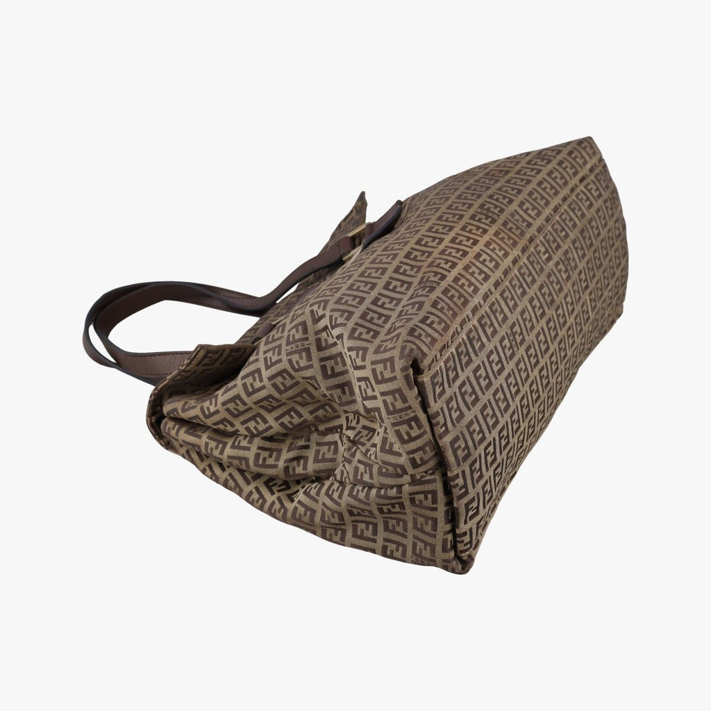 Fendi Zucchino Brown Canvas — view 5
