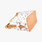 Louis Vuitton Petit Noe Blanc Monogram Multicolor Bucket Bag — view 5