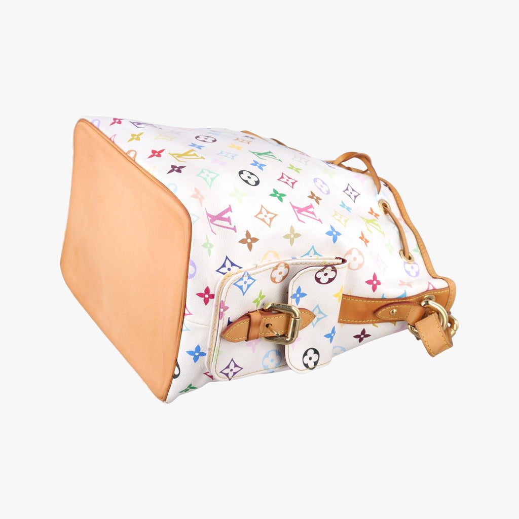 Louis Vuitton Petit Noe Blanc Monogram Multicolor Bucket Bag — view 4