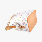 Louis Vuitton Petit Noe Blanc Monogram Multicolor Bucket Bag — view 7