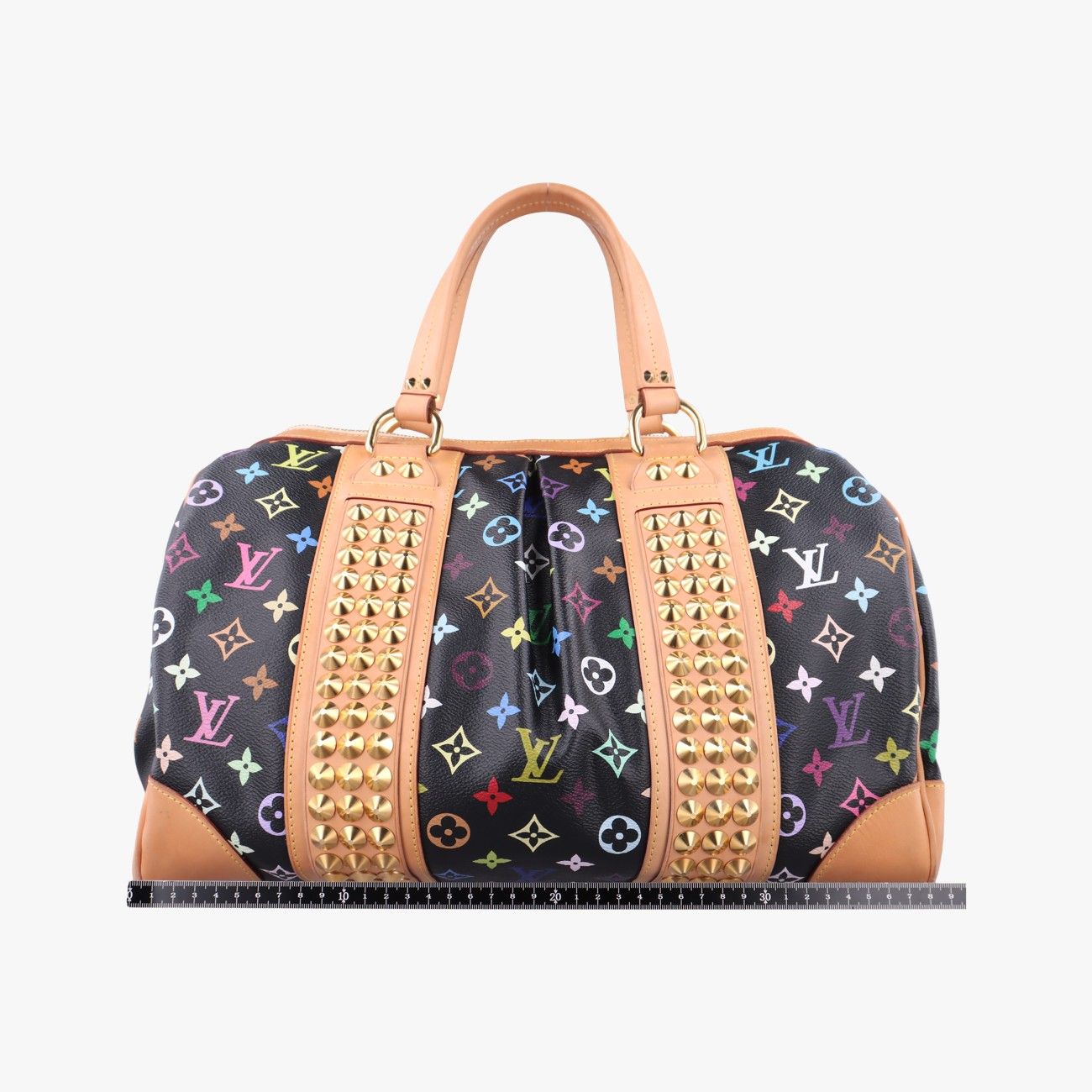 Louis Vuitton Courtney MM Noir Monogram Multicolor — view 2