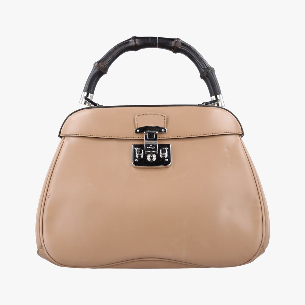 Gucci Bamboo Beige Leather