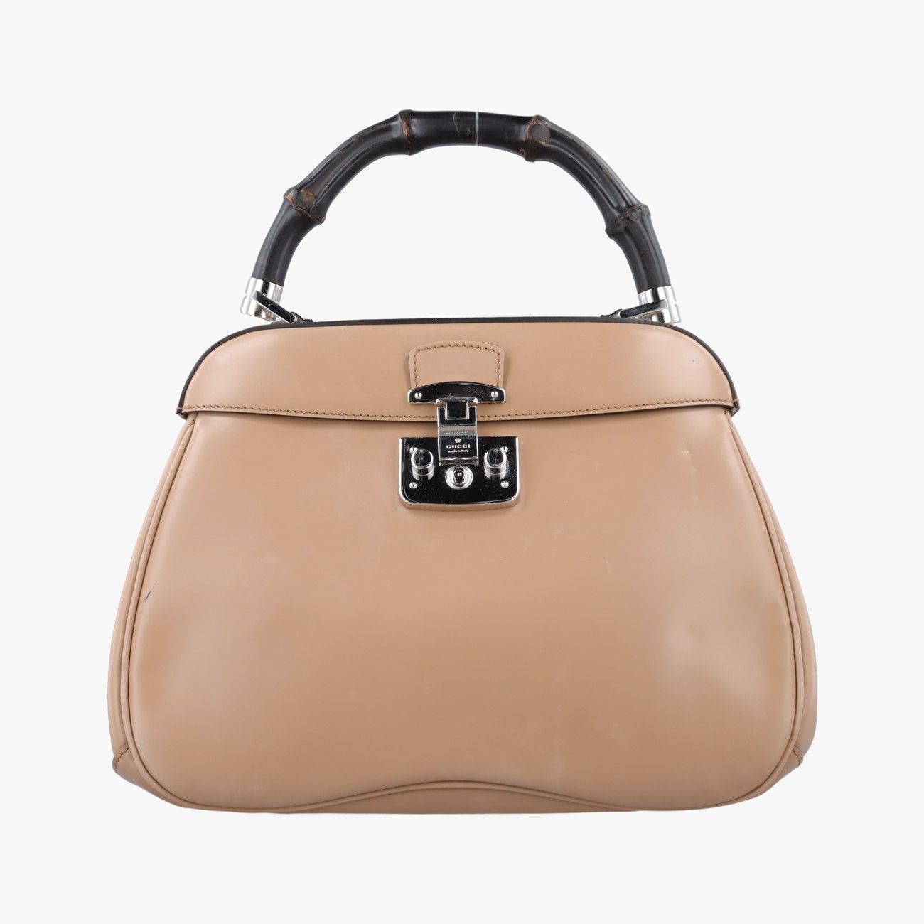 Gucci Bamboo Beige Leather