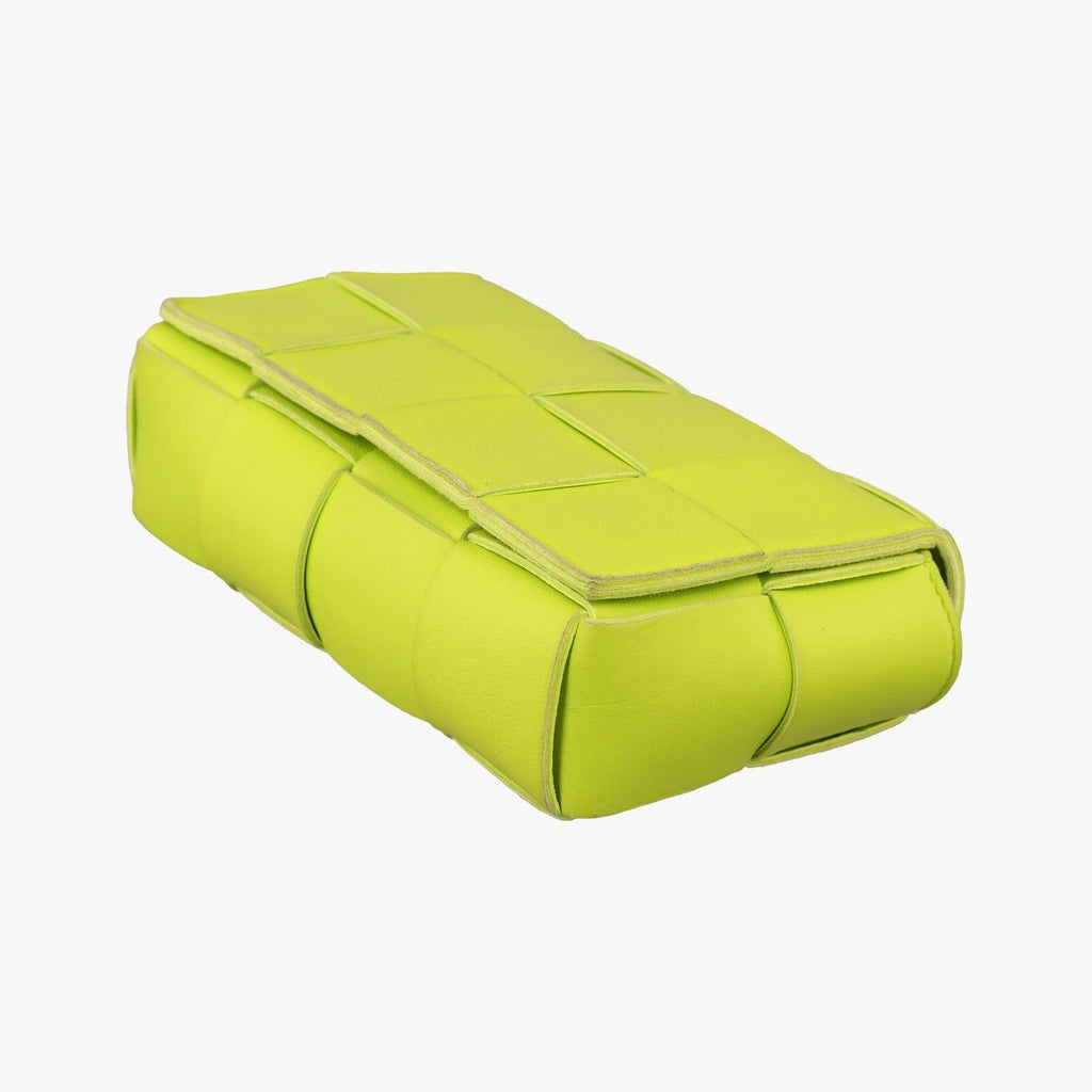 Bottega Veneta Cassette Green Lambskin Shoulder Bag — view 4