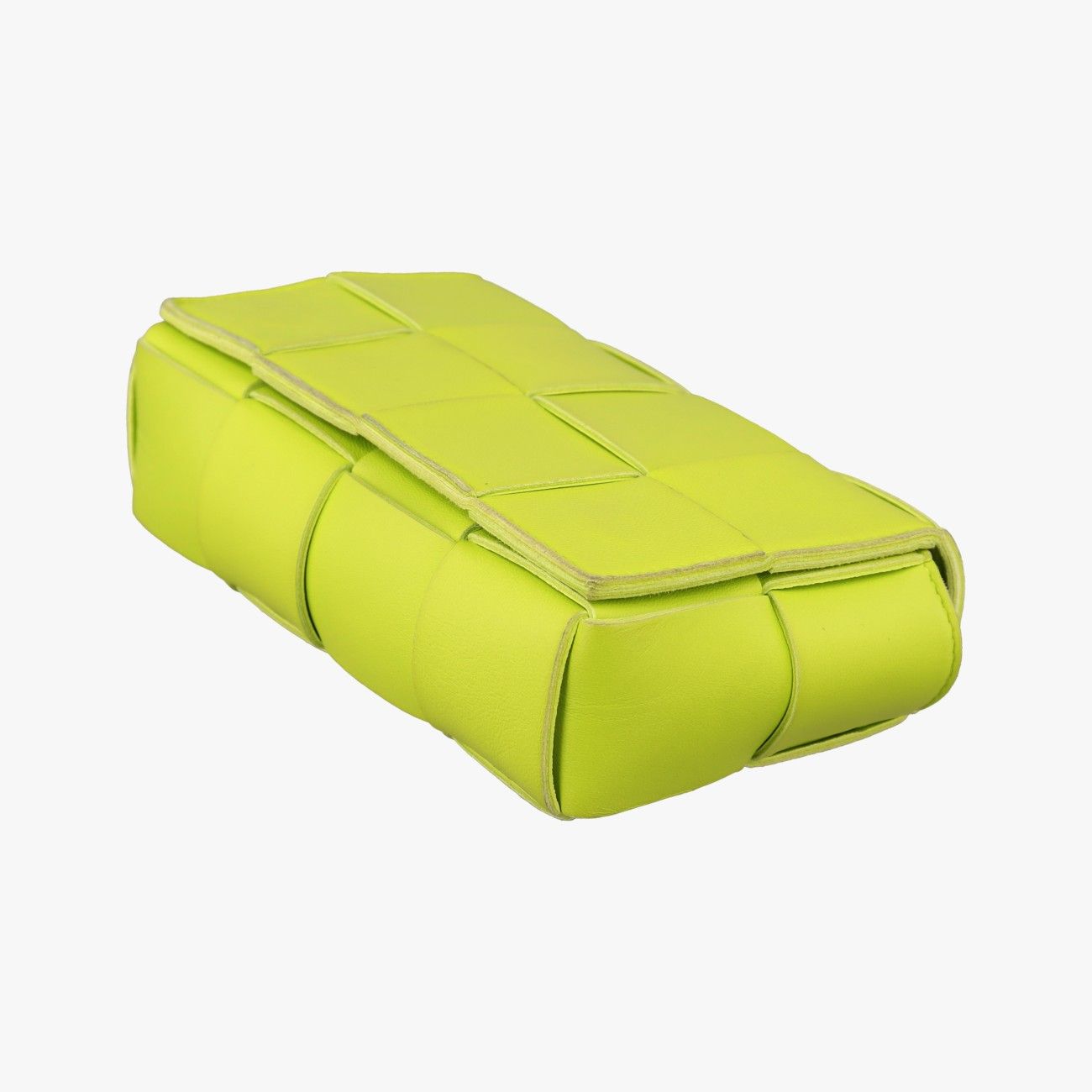 Bottega Veneta Cassette Green Lambskin Shoulder Bag — view 4