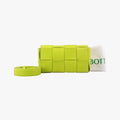 Bottega Veneta Cassette Green Lambskin Shoulder Bag