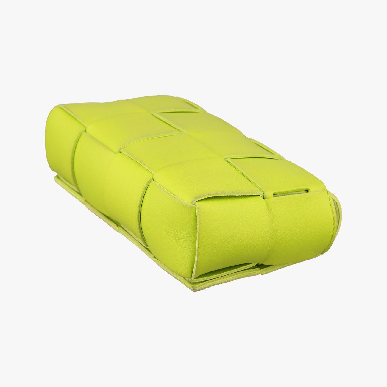 Bottega Veneta Cassette Green Lambskin Shoulder Bag — view 6