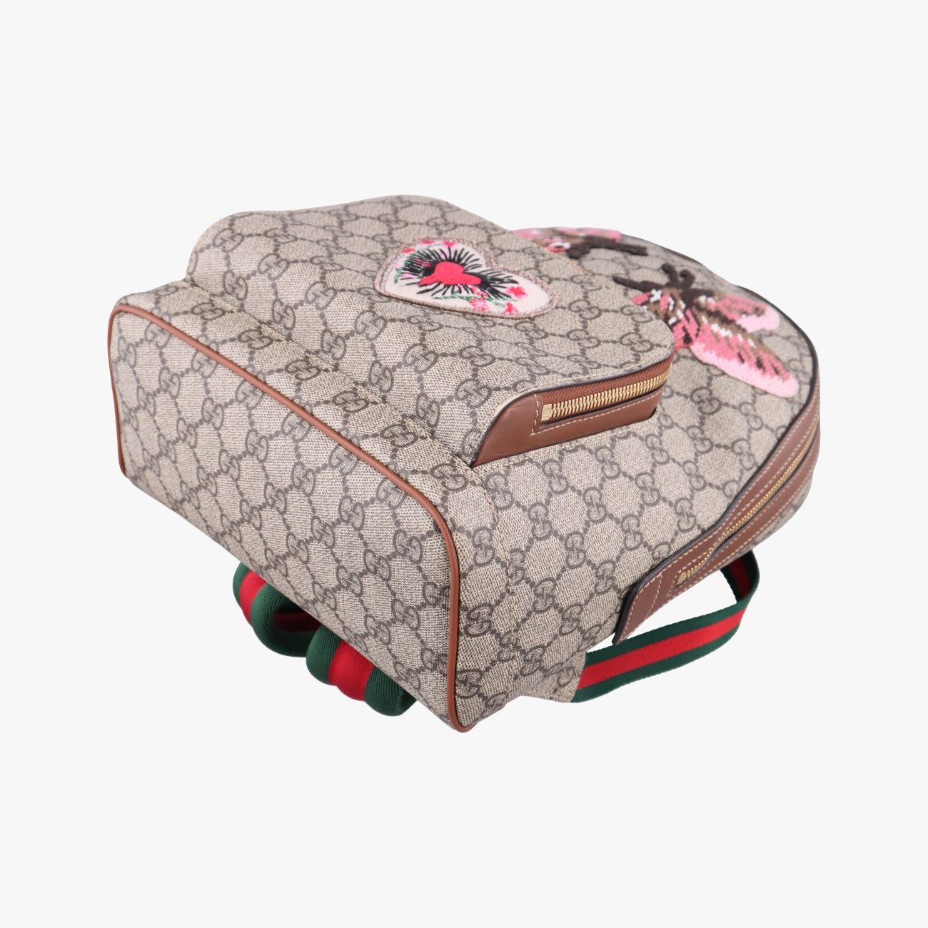 Gucci GG Supreme Tian Beige Multicolor Leather Backpack — view 4