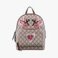 Gucci GG Supreme Tian Beige Multicolor Leather Backpack