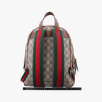 Gucci GG Supreme Tian Beige Multicolor Leather Backpack — view 2