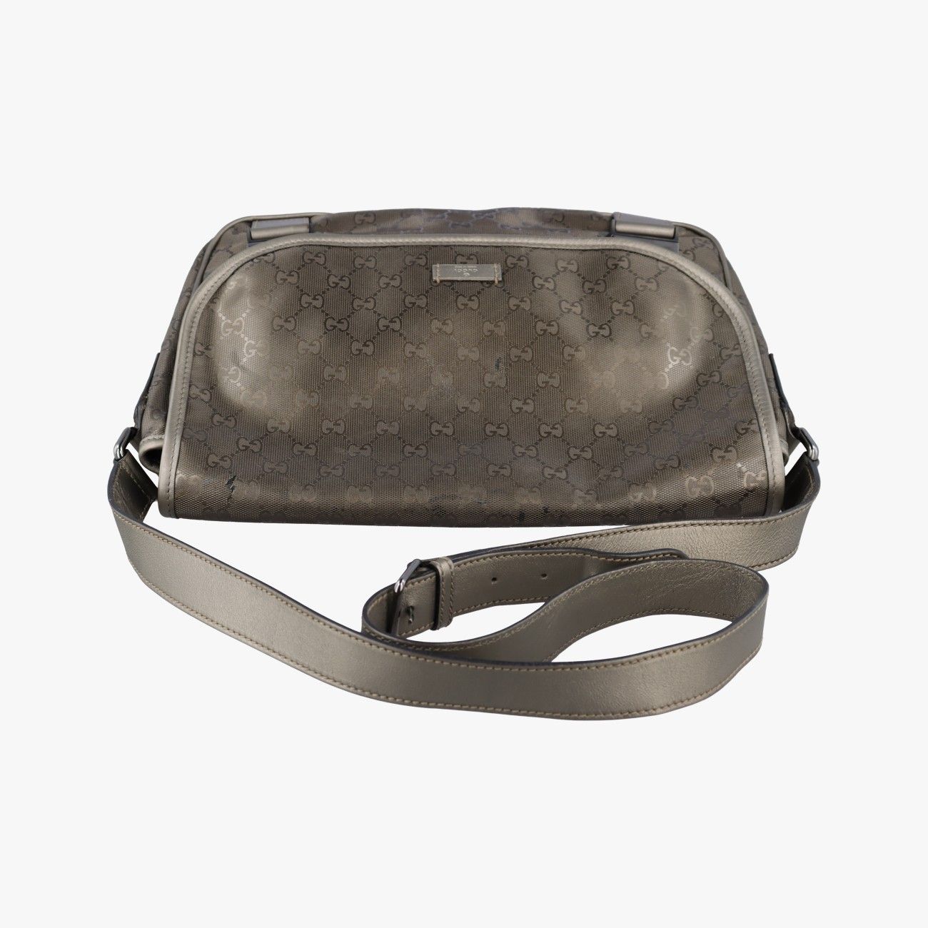 Gucci GG Plus Messenger Gold Leather — view 8