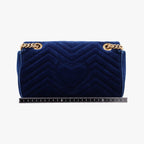 Gucci GG Marmont Navy Multicolor Velour — view 2