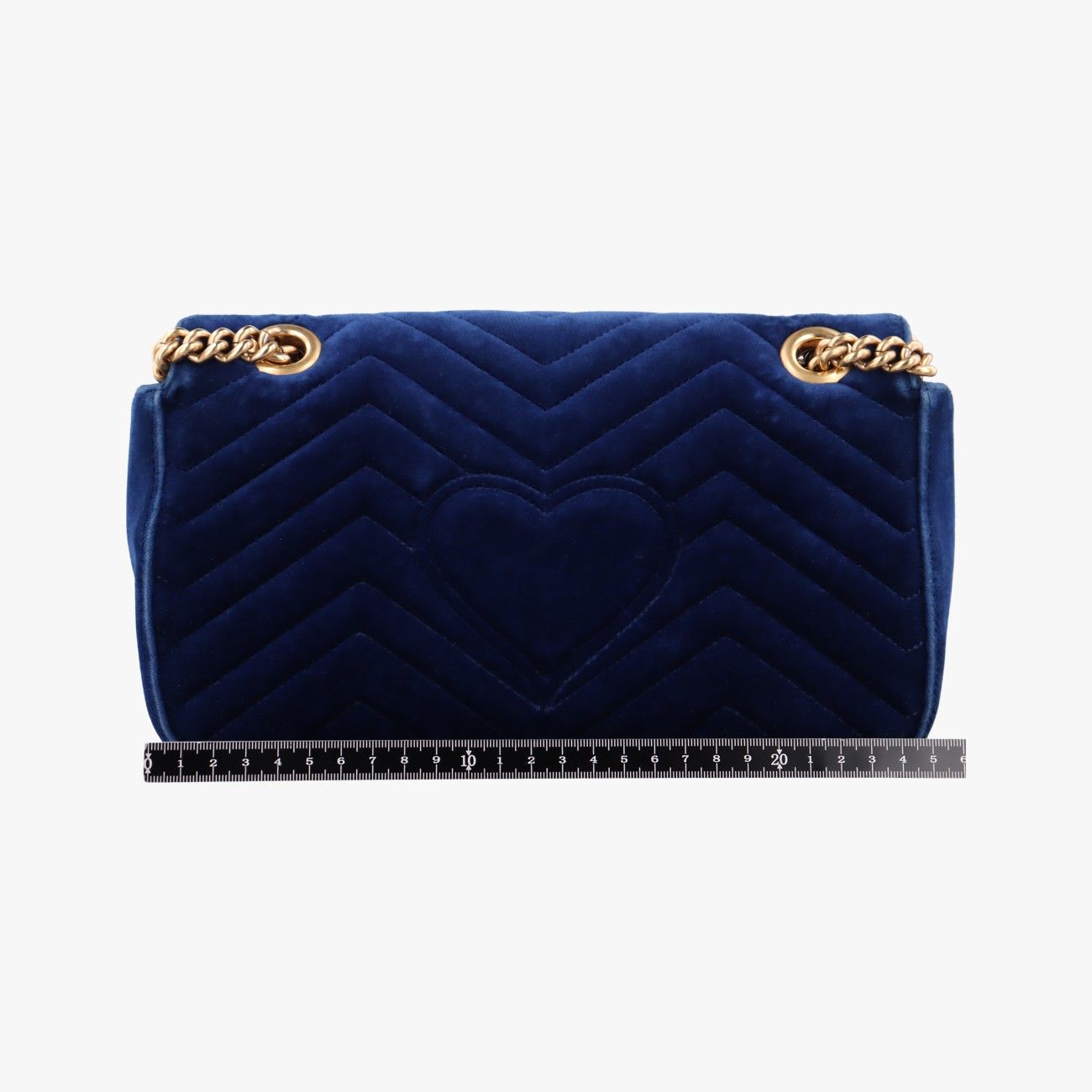 Gucci GG Marmont Navy Multicolor Velour — view 2