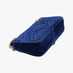 Gucci GG Marmont Navy Multicolor Velour — view 7